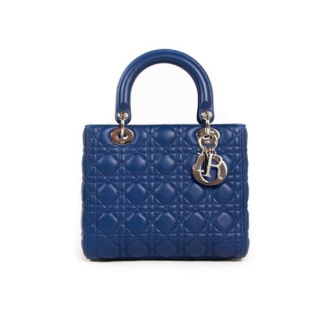 lady dior blue cannage|Lady Dior cannage tote bag.